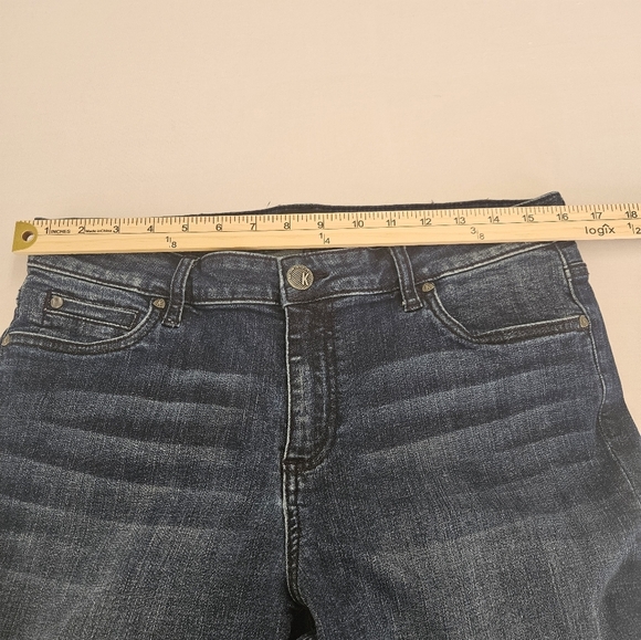 Kut From The Kloth- Pants Women's 10 Blue Denim Catherine Boyfriend 91%cotton. - Picture 4 of 9